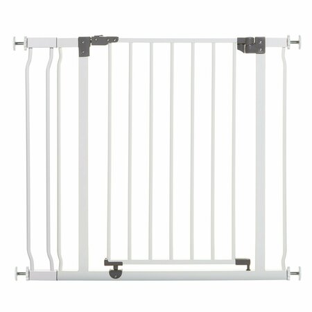 DREAMBABY Liberty 29.5-36.5in Auto Close Metal Baby Safety Gate, White L776